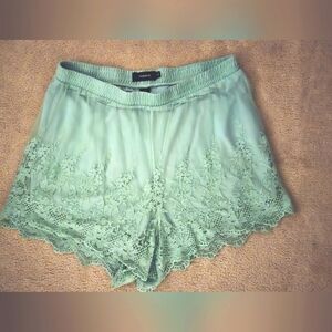 Torrid Mint Lace Shorts 1X